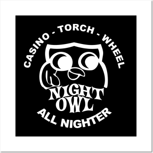 Northern soul night owl Posters and Art